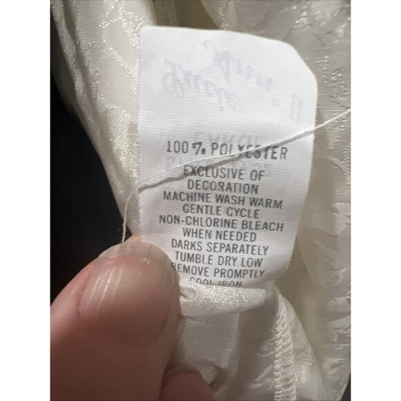 Lucie Ann II Ivory Robe Kimono Lace Trimmed Large Short Made In USA - Picture 9 of 9